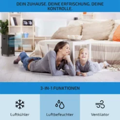 Freshboxx 3-in-1 Luftkühler 65 W 360 M³/h 6 Ltr Oszillation Mobil -Weinkühlschränke Verkäufe 10034630 de 0003 usp