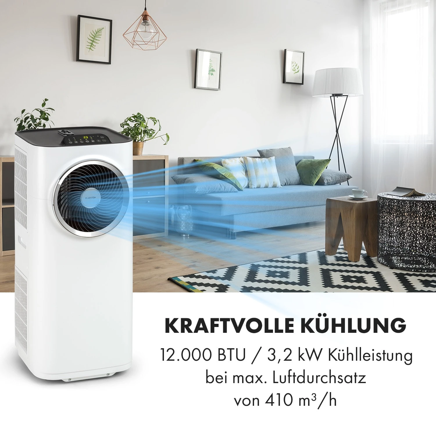 Klarstein Kraftwerk Smart 12K Klimaanlage 3-in-1 12000 BTU App 3 Klarstein Kraftwerk Smart 12K Klimaanlage 3-in-1 12000 BTU App – Bild 3