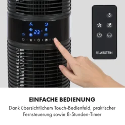 Twister Turmventilator 45 W | 343 M³/h Oszillation Touch Fernbedienung -Weinkühlschränke Verkäufe 10034669 de 0003 logo