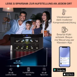 Coachella 60 Kühlschrank 60 Liter WiFi-Funktion Hintergrundbeleuchtung -Weinkühlschränke Verkäufe 10034823 de 0003 usp