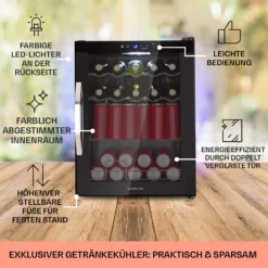 Coachella 60 Kühlschrank 60 Liter WiFi-Funktion Hintergrundbeleuchtung -Weinkühlschränke Verkäufe 10034823 de 0005 usp