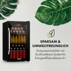 Beersafe XXL Onyx Kühlschrank 80 Liter 3 Böden Panoramaglastür -Weinkühlschränke Verkäufe 10034848 de 0003 logo