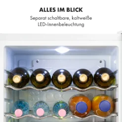 Beersafe XL Crystal White Kühlschrank 60 Liter 4 Böden Panoramaglastür Edelstahl -Weinkühlschränke Verkäufe 10034892 de 0006 logo