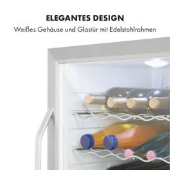 Beersafe XL Crystal White Kühlschrank 60 Liter 4 Böden Panoramaglastür Edelstahl -Weinkühlschränke Verkäufe 10034892 de 0007 logo