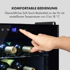 Shiraz 28 Uno Weinkühlschrank 74l 28Fl Touch-Bedienfeld 5-18°C -Weinkühlschränke Verkäufe 10035029 de 0004 logo