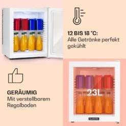Brooklyn 24 Mini-Kühlschrank Glastür LED Ablage -Weinkühlschränke Verkäufe 10035223 de 0004 usp