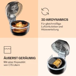 VitAir Smart Heißluftfritteuse App-Steuerung / 1400W / 7,75 Ltr / 20 Programme -Weinkühlschränke Verkäufe 10035592 de 0006 logo