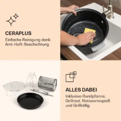 VitAir Smart Heißluftfritteuse App-Steuerung / 1400W / 7,75 Ltr / 20 Programme -Weinkühlschränke Verkäufe 10035592 de 0007 logo