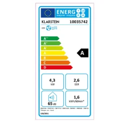 Max Breeze Smart Mobile Klimaanlage 15000 BTU/h (4,4 KW) EEC A -Weinkühlschränke Verkäufe 10035742 energy label