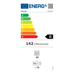 Ultimo 20 Uno Weinkühlschrank 53l Touch-Bedienfeld 131W 5-18°C -Weinkühlschränke Verkäufe 10035778 energy label