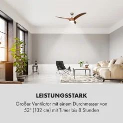 Monteverde Deckenventilator Deckenleuchte 52" 8.376m³/h 3 Flügel -Weinkühlschränke Verkäufe 10035788 de 0006 logo