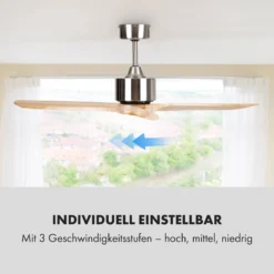 Santa Elena Deckenventilator 52" 9.060m³/h 3 Echtholzflügel -Weinkühlschränke Verkäufe 10035789 de 0005 logo