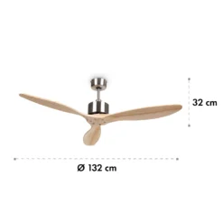 Santa Elena Deckenventilator 52" 9.060m³/h 3 Echtholzflügel -Weinkühlschränke Verkäufe 10035789 yy 0007 logo
