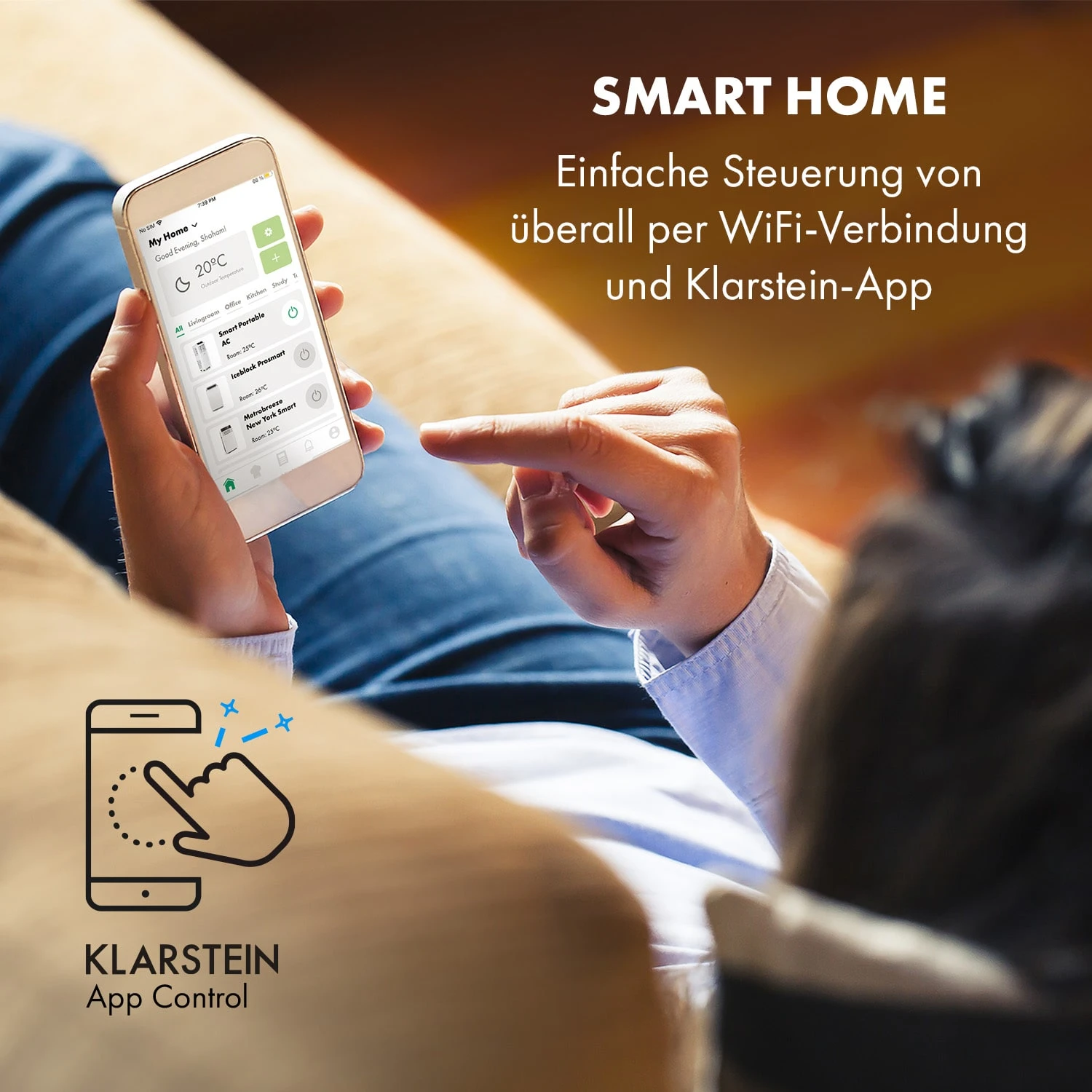 Pure Blizzard Smart 7k Mobile Klimaanlage 7000 BTU/2,1 KW EEC A Fernbedienung Weiß 2 Pure Blizzard Smart 7k Mobile Klimaanlage 7000 BTU/2,1 KW EEC A Fernbedienung Weiß – Bild 2