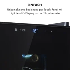 Bellevin 6 Uno Weinkühlschrank 17 Liter 11-18 °C SingleZone LED -Weinkühlschränke Verkäufe 10035858 de 0004 logo