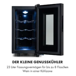 Bellevin 8 Uno Weinkühlschrank 23 Liter 11-18 °C LED Touch SingleZone -Weinkühlschränke Verkäufe 10035862 de 0003 logo