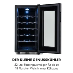 Bellevin 18 Uno Weinkühlschrank 50 Liter 11-18 °C LED Touch SingleZone -Weinkühlschränke Verkäufe 10035863 de 0003 logo
