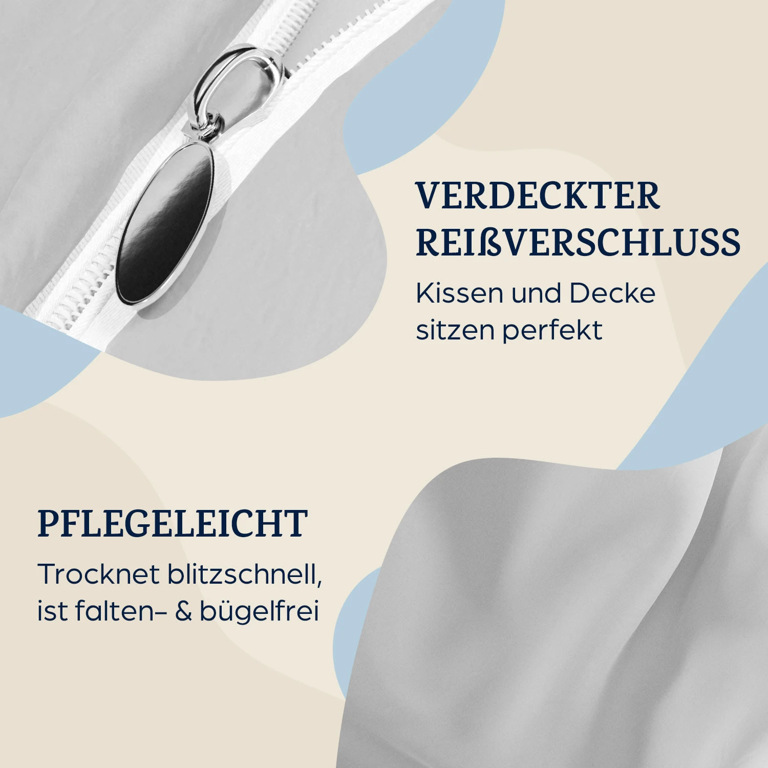 Traumwolle Biber-Bettwäsche 155x220 Cm 3 Traumwolle Biber-Bettwäsche 155x220 Cm – Bild 3