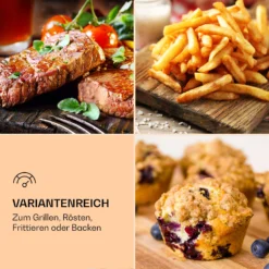 AeroVital Deluxe Heißluftfritteuse 1700W 5,4 Liter Edelstahl -Weinkühlschränke Verkäufe 10036476 de 0003 logo