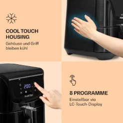 AeroVital Deluxe Heißluftfritteuse 1700W 5,4 Liter Edelstahl -Weinkühlschränke Verkäufe 10036476 de 0004 logo