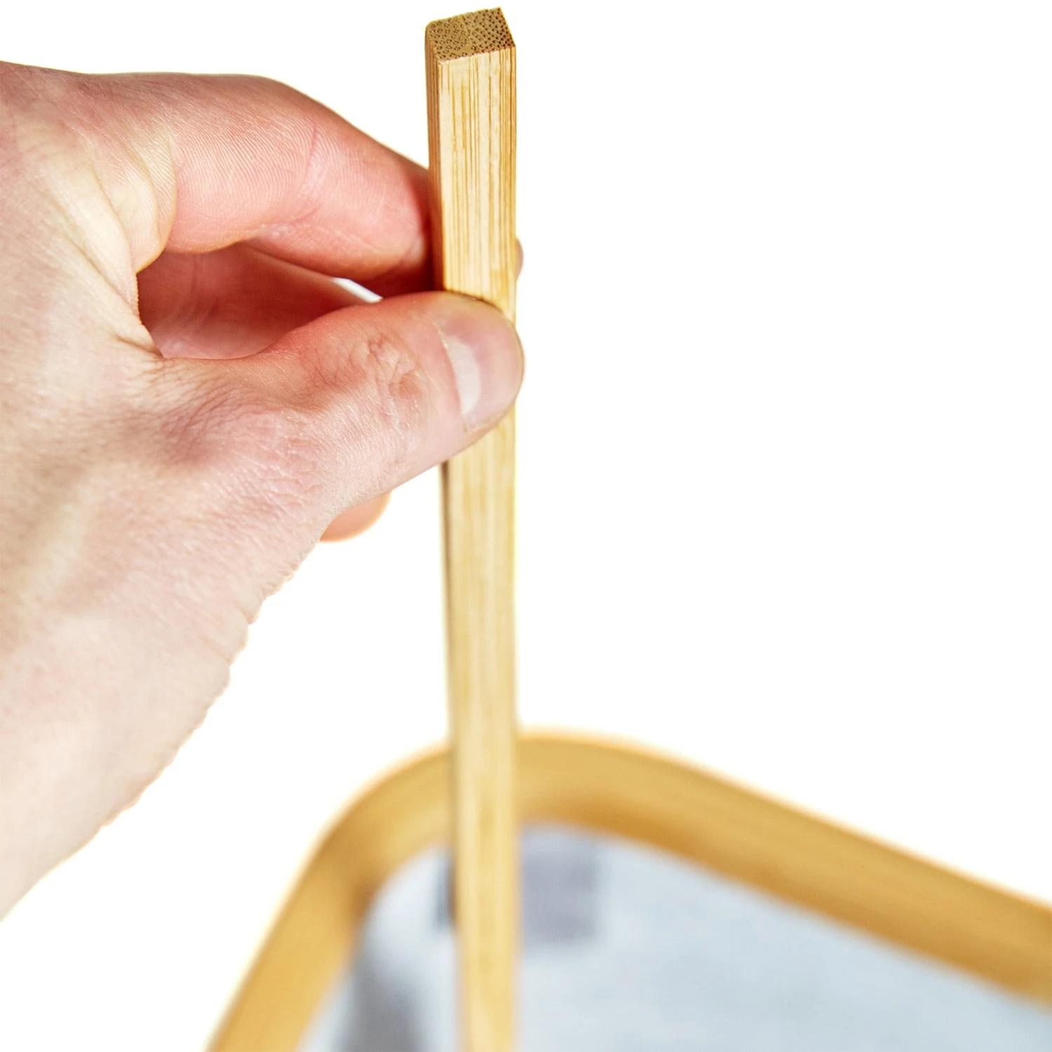 Wäschekorb Eckig Bambus Baumwollleinen Einfacher Aufbau 6 Wäschekorb Eckig Bambus Baumwollleinen Einfacher Aufbau – Bild 6