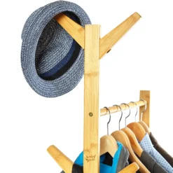 Garderobe Ablage Kleiderständer 57,5 X 173cm Asymmetrisch Bambus -Weinkühlschränke Verkäufe 10038021 yy 0004 logo