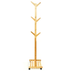 Garderobe Ablage Kleiderständer 57,5 X 173cm Asymmetrisch Bambus -Weinkühlschränke Verkäufe 10038021 yy 0006 logo