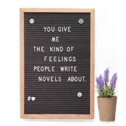 Buchstabentafel 30 X 45 Cm 340 Buchstaben & Symbole Aufhängevorrichtung