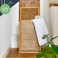 Wäschekorb Klappdeckel Bambus Baumwollleinen Einfacher Aufbau Bambus -Weinkühlschränke Verkäufe 10038088 yy 0003 logo