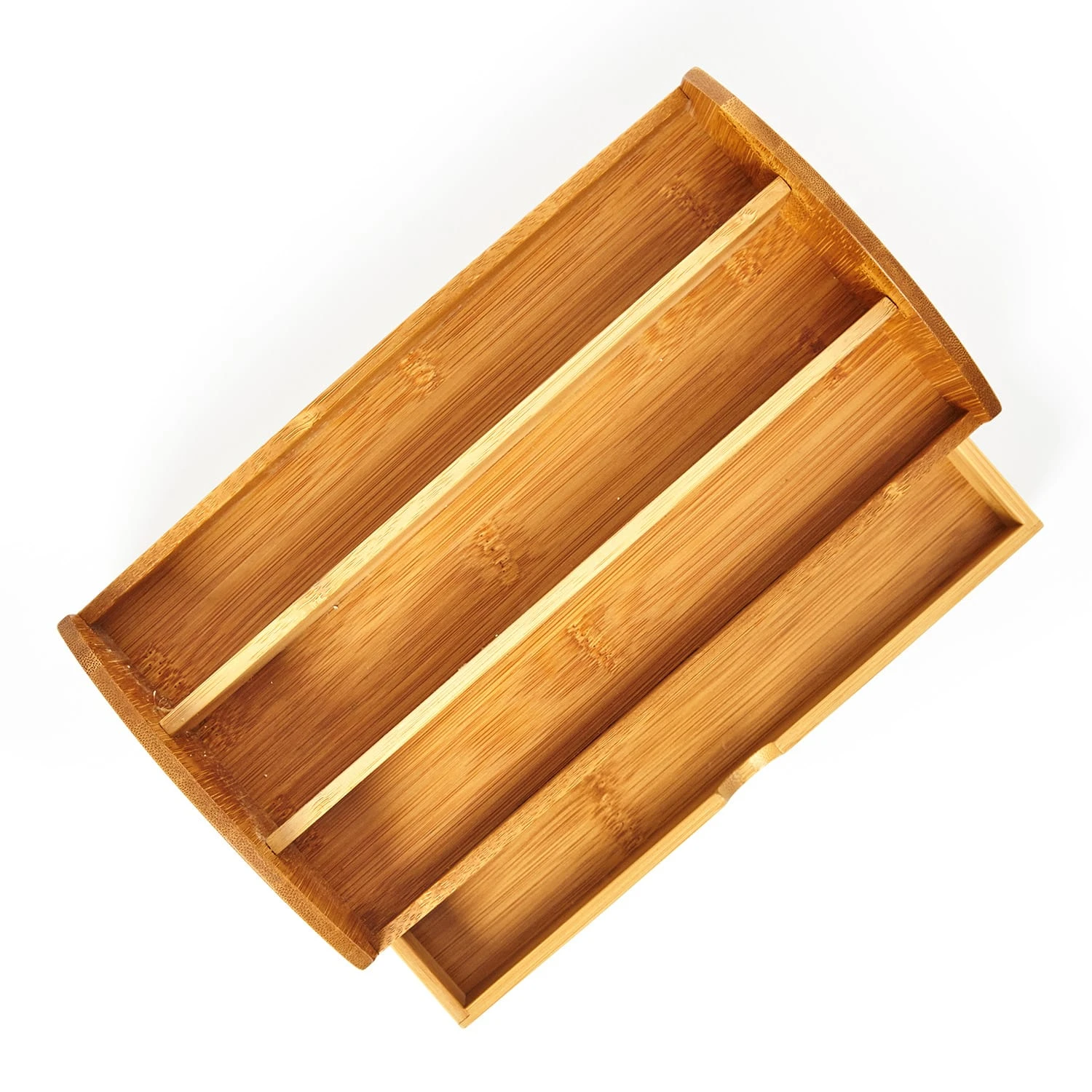 Schreibtischorganizer Mit Schublade 3 Fächer 27,5x11x15 Cm 100% Bambus 4 Schreibtischorganizer Mit Schublade 3 Fächer 27,5x11x15 Cm 100% Bambus – Bild 4