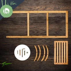 Handtuchhalter 3-fache Handtuchstange 40x104,5x27cm Leiteroptik Bambus -Weinkühlschränke Verkäufe 10038277 yy 0003 logo