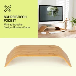 Design-Monitorhalter 52,5x10x24 Cm Belastbar Mit 12 Kg Bis 12" Bambus -Weinkühlschränke Verkäufe 10038279 de 0005 logo