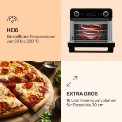 AeroVital Jumbo 3-in-1 Heißluftfritteuse Toaster Dörrautomat 1550 W 18 Liter 11 AeroVital Jumbo 3-in-1 Heißluftfritteuse Toaster Dörrautomat 1550 W 18 Liter -Weinkühlschränke Verkäufe 10038339 de 0004 logo