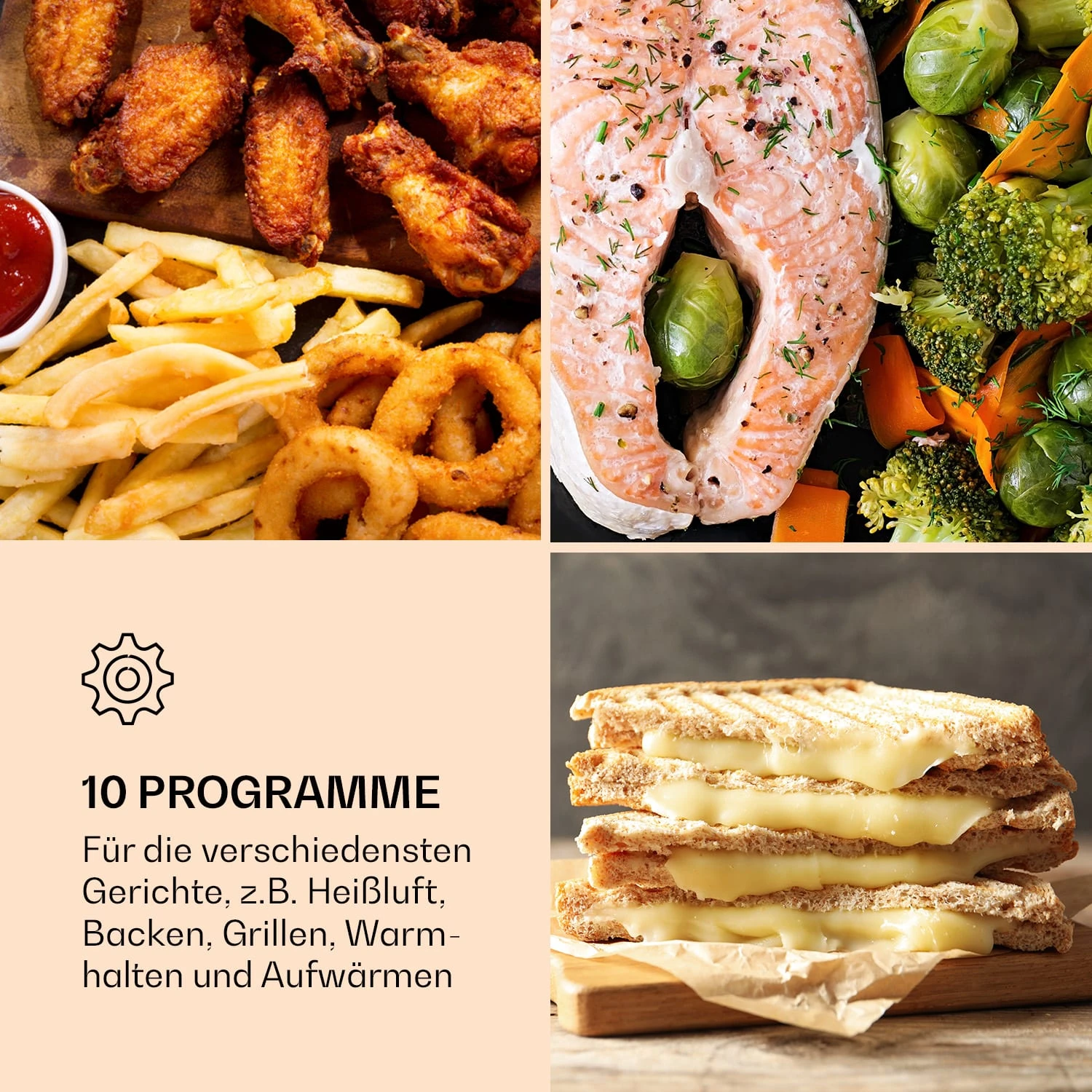 AeroVital Jumbo 3-in-1 Heißluftfritteuse Toaster Dörrautomat 1550 W 18 Liter 5 AeroVital Jumbo 3-in-1 Heißluftfritteuse Toaster Dörrautomat 1550 W 18 Liter – Bild 5