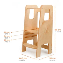 Ully Lernturm Kletterhilfe Montessori Multiplex 40,5x86x38cm -Weinkühlschränke Verkäufe 10038662 yy 0007 logo