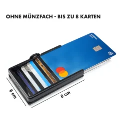 ZNAP Slim Wallet 8 Karten Münzfach 8 X 1,5 X 6 Cm (BxHxT) RFID-Schutz -Weinkühlschränke Verkäufe 10038792 de 0007 logo