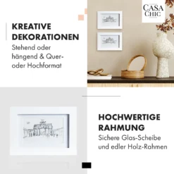 Everton Bilderrahmen 3er-Set Rechteckig 14 X 9 Cm Fotos Passepartout Glas -Weinkühlschränke Verkäufe 10039283 de 0003 usp