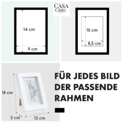 Everton Bilderrahmen 3er-Set Rechteckig 14 X 9 Cm Fotos Passepartout Glas -Weinkühlschränke Verkäufe 10039283 de 0005 usp