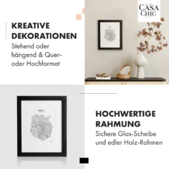 Brighton Bilderrahmen Glasscheibe 20 X 25 Cm Mit Passepartout Echtholz -Weinkühlschränke Verkäufe 10039296 de 0003 usp