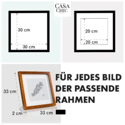 Bristol Bilderrahmen Glasscheibe 30 X 30 Cm Mit Passepartout Echtholz -Weinkühlschränke Verkäufe 10039323 de 0005 usp