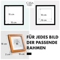 Bristol Bilderrahmen Glasscheibe 15 X 15 Cm Mit Passepartout Echtholz -Weinkühlschränke Verkäufe 10039324 de 0005 usp