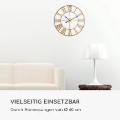 Queensway 60 Wanduhr Metallrahmen Geräuschlos Ø 60 Cm -Weinkühlschränke Verkäufe 10039371 de 0006 logo