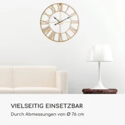 Queensway 80 Wanduhr Metallrahmen Geräuschlos Ø 76 Cm -Weinkühlschränke Verkäufe 10039373 de 0006 logo