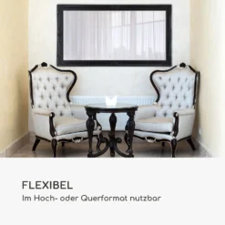 Wembley Wandspiegel Echtholz Rechteckig 140 X 75 Cm 8 Wembley Wandspiegel Echtholz Rechteckig 140 X 75 Cm -Weinkühlschränke Verkäufe 10039386 de 0003 logo