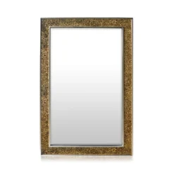 Watford Wandspiegel 90 X 60 Cm Echtholz Glasfliesen Mit Mosaikeffekt