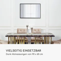 Croxley Wandspiegel Metallrahmen Rechteckig 90 X 60 Cm 8 Croxley Wandspiegel Metallrahmen Rechteckig 90 X 60 Cm -Weinkühlschränke Verkäufe 10039496 de 0003 logo