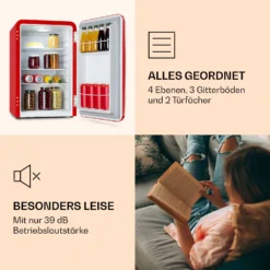 Audrey Retro-Kühlschrank 70 Liter 3 Regale 2 Türfächer Innenbeleuchtung -Weinkühlschränke Verkäufe 10039692 de 0006 logo