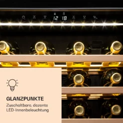 Klarstein Vinamour 77 Duo Weinkühlschrank 191 Liter 5 - 20 °C 2 Kühlzonen -Weinkühlschränke Verkäufe 10039771 de 0006 logo