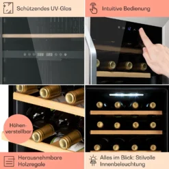 Vinamour 16 Uno Weinkühlschrank 16Fl./42l 5-18°C 41dB Glas -Weinkühlschränke Verkäufe 10039897 de 0005 usp
