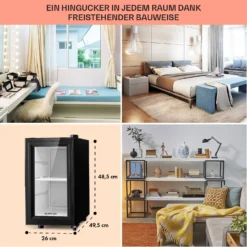 Brooklyn 23 Slim Kühlschrank LED Kunststoff-Einsatz Glastür -Weinkühlschränke Verkäufe 10039904 DE 0006 usp